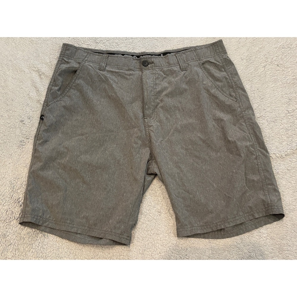Denali Mens Gray Hybrid Walk Shorts Stretch Quick Dry Size 36 Heathered Hiking